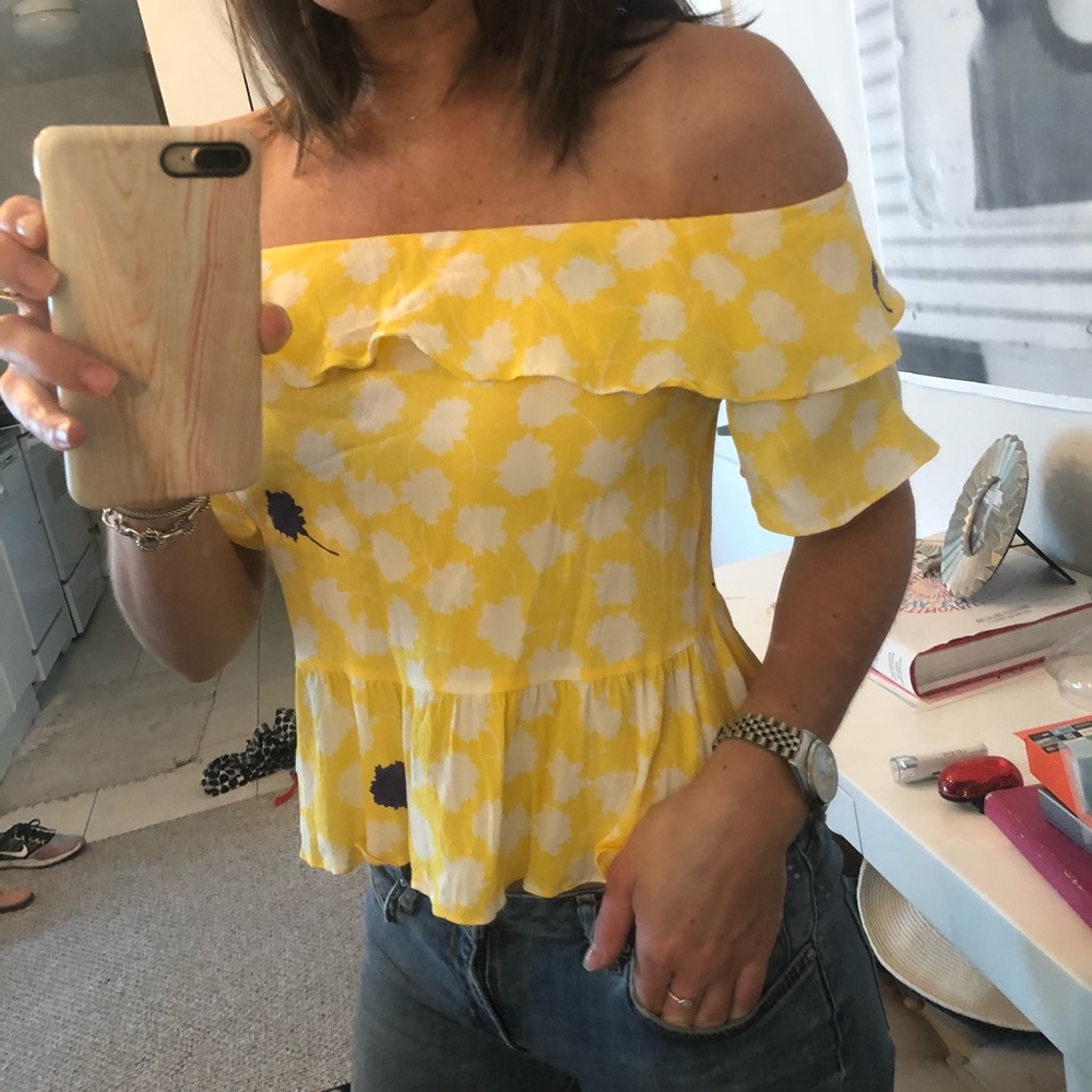 Zara off the shoulder top!